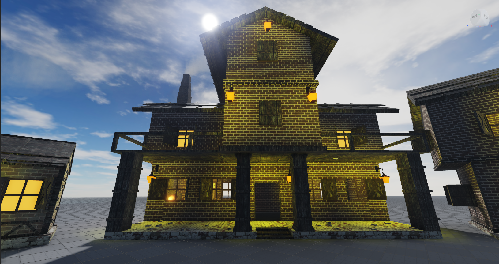 Otra vista de una base en Roblox