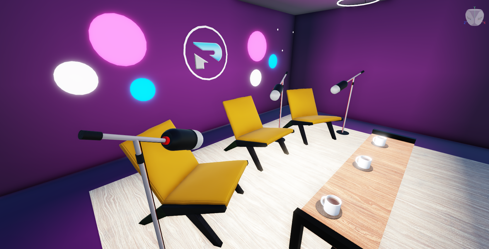 Interior de una casa moderna en Roblox