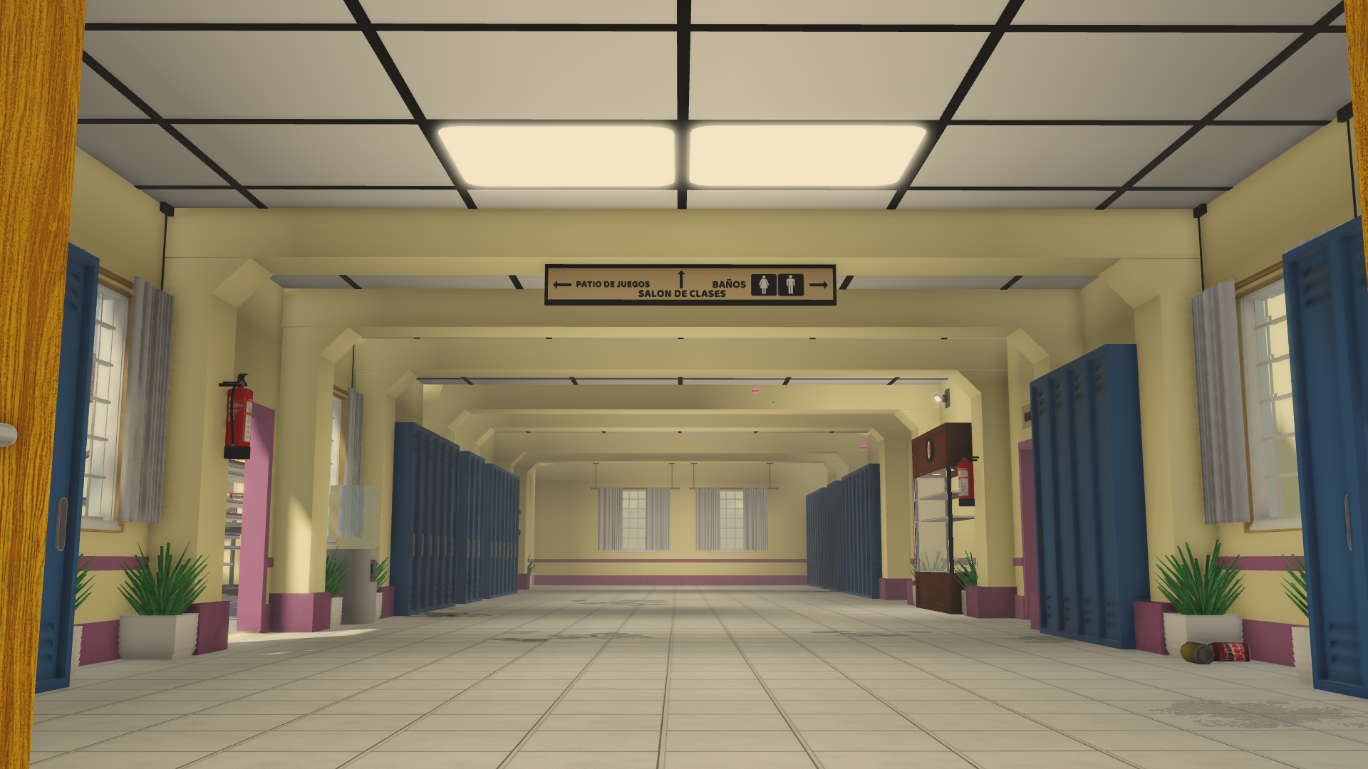 Campo de fútbol de un estadio en Roblox