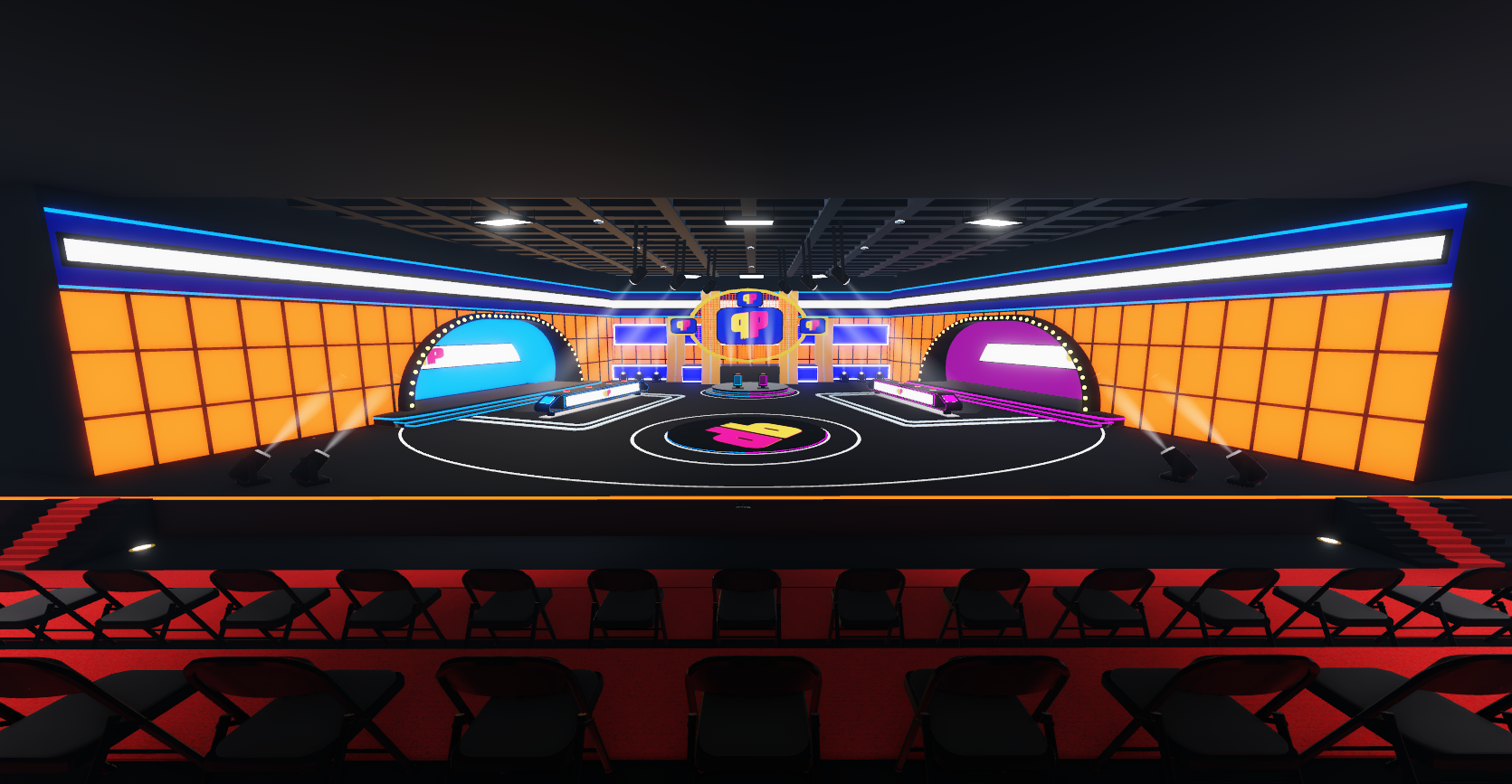 Vista de una construcción en Roblox con estilo moderno